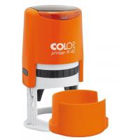 Оснастка для круглой печати Colop D40 с крышкой, оранжевая
