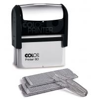 Самонаборный штамп Colop Printer 60 Set-F, 76*37 мм, без рамки-9 строк, с рамкой-7 строк