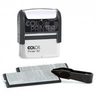 Самонаборный штамп Colop Printer 40 Set-F, 59*23 мм, без рамки-6 строк, с рамкой-4 строки