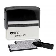 Самонаборный штамп Colop Printer 45 Set-F, 25*82 мм, без рамки-7 строк, с рамкой-5 строк