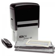 Самонаборный штамп Colop Printer 55 Set-F, 40*60 мм, без рамки-10 строк, с рамкой-8 строк
