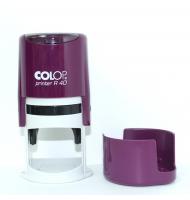 Оснастка для круглой печати Colop D40 с крышкой, фиолетовая